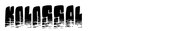 Kolossal font preview